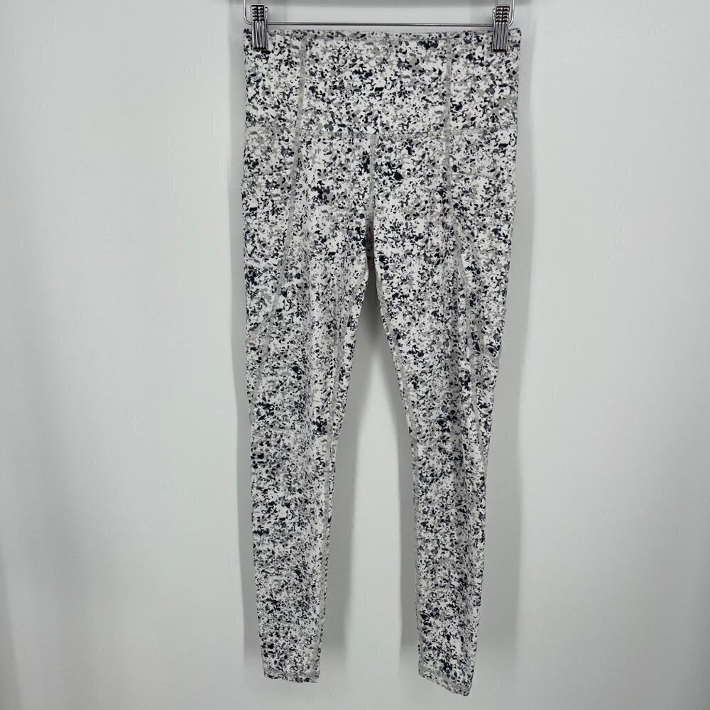 Athleta Salutation Stash Pocket Tight Full Leggings Size XS Speckled Sandstone